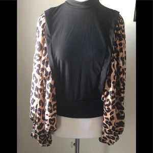 Black and Leopard Shirt